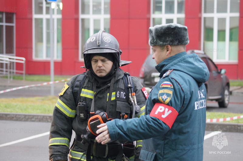 В спортивном комплексе «Олимпия Sport» прошли пожарно-тактические учения